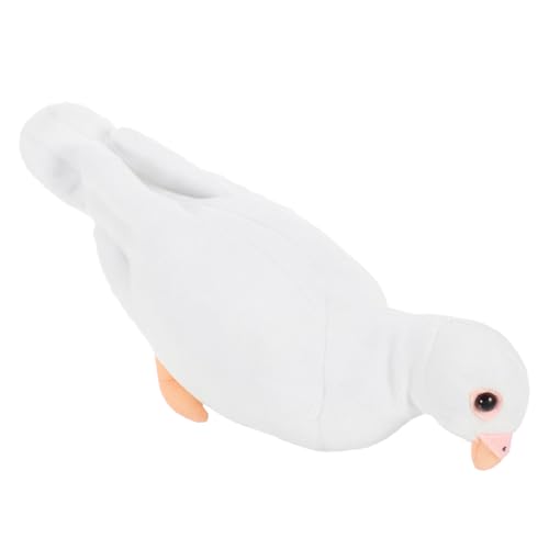 MOLUCKFU Taubenpuppe Cute Birds weiße tauben Kuschelvogel Tauben Plüschtier tauben Kuscheltier Taube gefüllte Taube Plüschtaube Süße kleine Taube Tauben-Plüschtier PP Baumwolle von MOLUCKFU