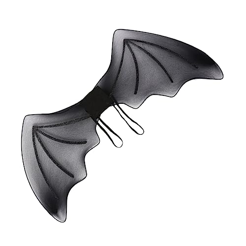 MOLUCKFU Schwarze Fledermausflügel Für Halloween Cosplay Flügel Accessoire Für Halloween Party Und Kostüme Ideal Für Und Erwachsene von MOLUCKFU