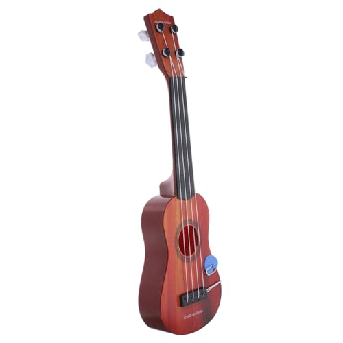 MOLUCKFU Ukulele Für Klassische Ukulele Spielzeuggitarre Barock Pearl Kaffee Musikinstrument Für Kleinkinder Und Anfänger von MOLUCKFU