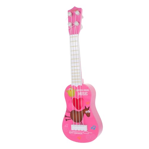 MOLUCKFU Ukulele Für Kindergitarrenmodell Gitarre Für Anfänger Professionelle Übungs-Ukulele Kleinkind Gitarre Ukulele-Instrument Ukulele Zubehör Ukulele- Rosa Plastik von MOLUCKFU