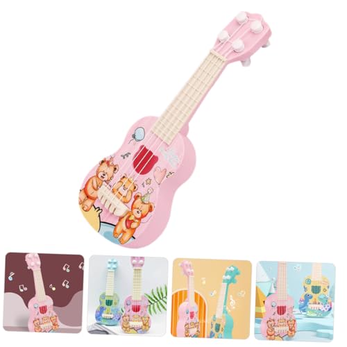 MOLUCKFU Ukulele Mini Musikinstrument Cartoon Bär Design Tragbar Pädagogisch Gitarren Ersatz für Kleinkinder Musikalisches Lernspielzeug Geschenk MOLUCKFU Ukulele Mini Musikinstrument Cartoon Bär Design Tragbar Pädagogisch Gitarren Ersatz für Kleinkinder Musikalisches Lernspielzeug Geschenk von MOLUCKFU