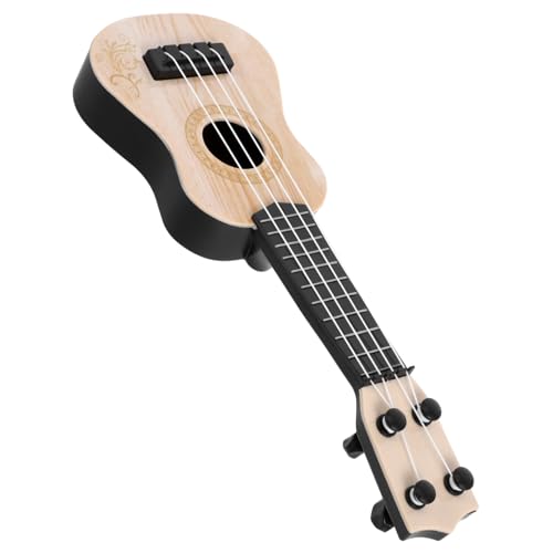 MOLUCKFU Ukulele kinderinstrumente musikinstrumente für Kindertastatur Ukulele für Xylophon Musikspielzeug für Kindergitarre Ukulele-Instrumente Plastik Beige von MOLUCKFU