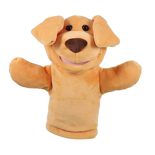 MOLUCKFU üsch Hund Handpuppe Mit Beweglichem Mund Interaktive Tier Handpuppe Für Ideal Für Geschichten Erzählen Und Eltern Kind Spiele Kuscheliges Für Kreative Rollenspiele von MOLUCKFU