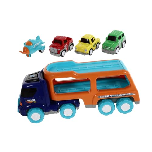 MOLUCKFU Zurückziehbares Cartoon Musikauto Set Technisches Kinderauto Spielzeug Friktionsbetriebenes Fahrzeug Lernspielzeug Für Jungen Und Mädchen 1 Satz von MOLUCKFU