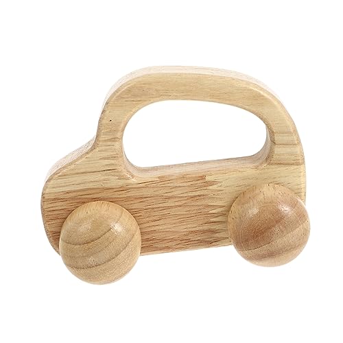 MOLUCKFU hält Auto Teething Toys lernspielzeug - für die Sinnesentwicklung Handgemachtes Holzspielzeug für Babys Fahrzeug aus Holz greifspielzeug aus Holz von MOLUCKFU