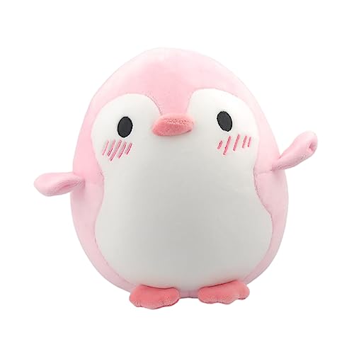 MOLUCKFU üsch Pinguin Kissen Weiches Kuscheltier Mit Herzmotiv Perfektes Für Flauschige Pinguin Figur Für Kinderzimmer Deko Und Kuscheln Ideal Für Geburtstage Und von MOLUCKFU