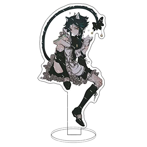 MOLVUS Genshin Impact Anime-Figur Maid Bunny Girl Stand Spielfigur Acryl Peripherieornamente Sammlungen Peripherie Tischdekoration (xiao) von MOLVUS