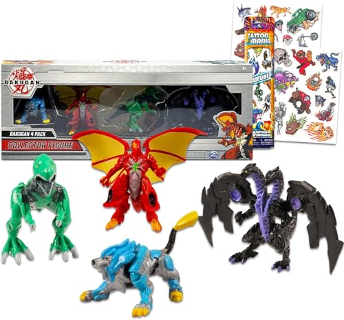 Baku-gan Action Figures 4 Pack - Bundle with 4 Baku-gan Collector Figurines Plus Temporary Tattoos for Boys | Baku-gan Party Supplies Baku-gan Action Figures 4 Pack - Bundle with 4 Baku-gan Collector Figurines Plus Temporary Tattoos for Boys | Baku-gan Party Supplies von MOMMM