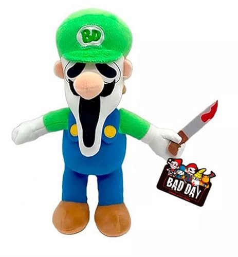 MOMMM Bad Day - Luigi x Ghostface Halloween Plüschtier [34cm] von MOMMM