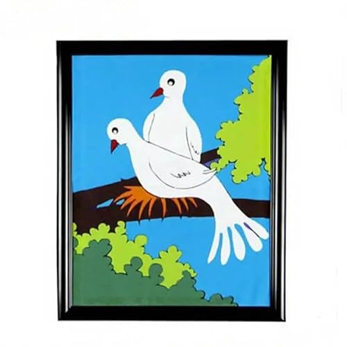 MOMOMAGE Dove Frame (Two Doves Version) Dove Appearing from Picture Magic Tricks for Magicians Stage Illusions Accessories Gimmicks Mental Props Comedy von MOMOMAGE