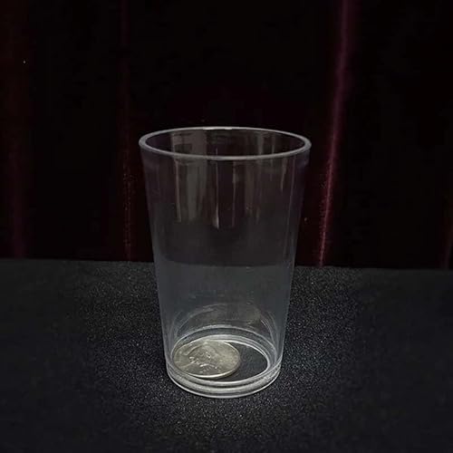 MOMOMAGE Innovative Münze durch Glas Magic Tricks signierte Münze dringt in Tasse Nahaufnahme Bühne Illusionen Gimmicks Mentalismus Requisiten von MOMOMAGE