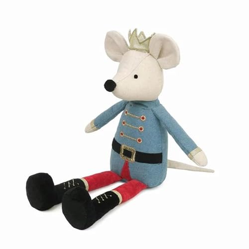 MON AMI King Mouse gefüllter Plüsch, 45,7 cm, Nussknacker-Ballett-Geschenke, Urlaubsdekoration und Geschenke für Kinder jeden Alters (blau) von MON AMI