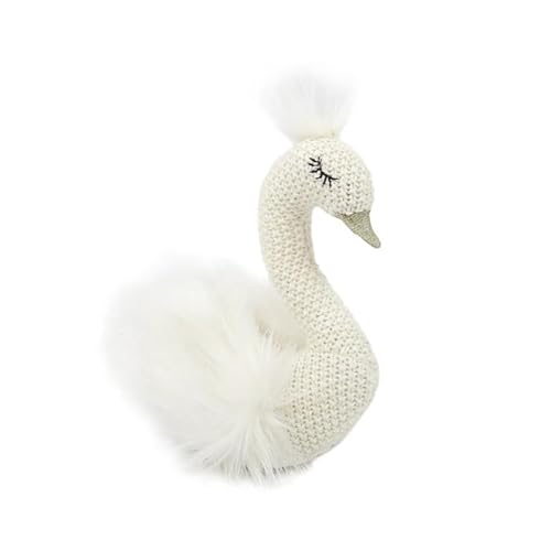 MON AMI Layla The Swan Knitted Plush Toy - 16.5cm Plush Swan Crochet Stuffed Animal Gifts for Kids of All Ages von MON AMI