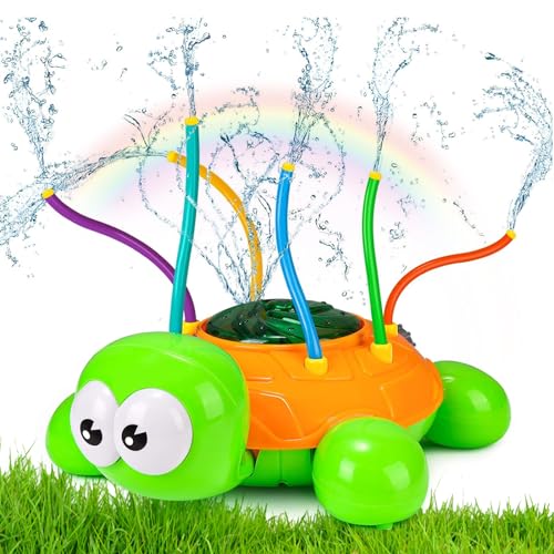MONCAP Wassersprinkler Kinder Outdoor Wasserspielzeug Sprinkler Gartenspielzeug Rasensprenger Wasserspiel Kinder Sommerspielzeug Draußen Hinterhof Garten Rasen Sprinkler Spielzeug für Jungen Mädchen von MONCAP