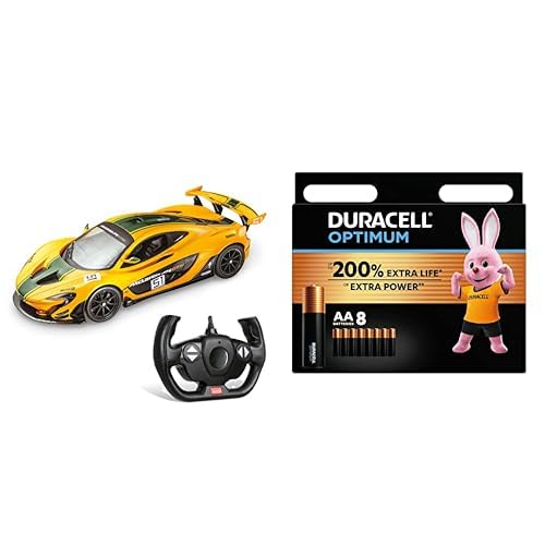 Mondo Motors, MC Laren P1 GTR, Modell im Maßstab 1: 14, Geschwindigkeit bis zu 10 km/h, Spielzeugauto für Kinder - 63382 + Duracell Optimum Batterien AA, 8 Stück, bis zu 200% zusätzliche Lebensdauer Mondo Motors, MC Laren P1 GTR, Modell im Maßstab 1: 14, Geschwindigkeit bis zu 10 km/h, Spielzeugauto für Kinder - 63382 + Duracell Optimum Batterien AA, 8 Stück, bis zu 200% zusätzliche Lebensdauer von MONDO