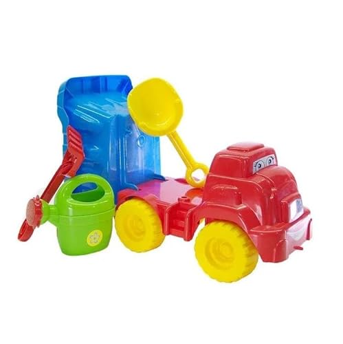 MONKEY GYM Sandkastenspielzeug LKW Kinder Auto Spielzeug Spielfahrzeug Truck Plus rot von MONKEY GYM