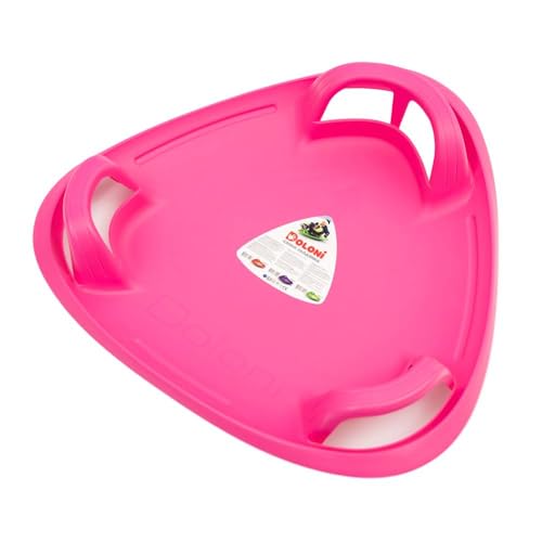 MONKEY GYM Schneerutscher Kinder mit Handgriff Porutscher Tellerrutscher Schlitten Tellerschlitten rosa von MONKEY GYM