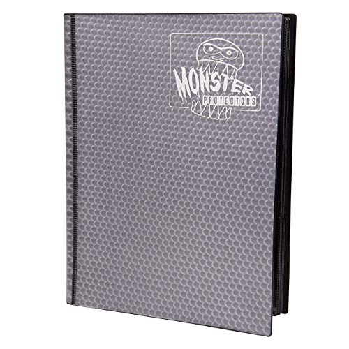 Monster Binder - 9 Pocket Holofoil Black Album - Holds 160 Yugioh, Magic, and Pokemon Cards von MONSTER PROTECTORS