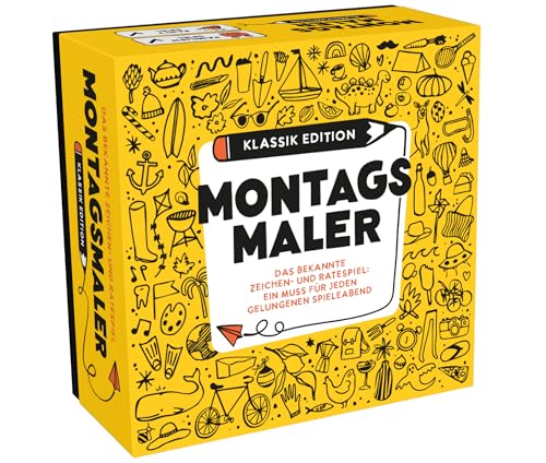 MONTAGSMALER - Das beliebte Zeichenspiel für Familie & Freunde | Perfekt für jeden lustigen Spieleabend & Jede Party | Kreatives Kritzel-Spiel für Erwachsene & Kinder | Familienspiel & Kritzelei von MONTAGSMALER