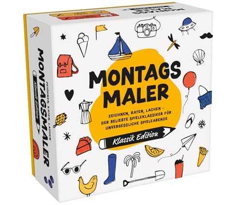 MONTAGSMALER - Das beliebte Zeichenspiel für Familie & Freunde | Perfekt für jeden lustigen Spieleabend & Jede Party | Kreatives Kritzel-Spiel für Erwachsene & Kinder von MONTAGSMALER