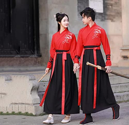 MOOCO MORNING Chinesisches antikes Kostüm Übergröße Hanfu Männlich Antike Ritter Scholar Cosplay Female Chinesische Anzug Mann Orientalische Kleidung von MOOCO MORNING