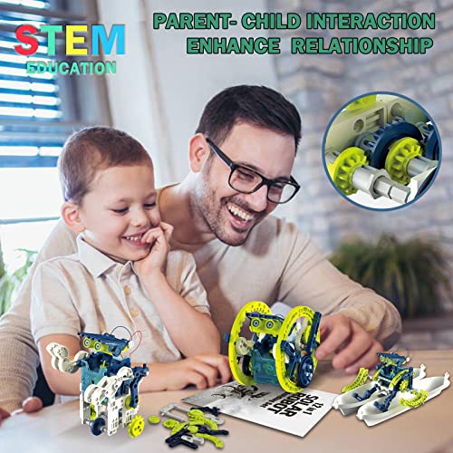 STEM Solar Roboter Kinder Spielzeug ab 8 Jahre alte Jungen,Solar Angetrieben Spielzeugen Robot Wissenschaft Kits für 10 12 jährige von MOOKCUY