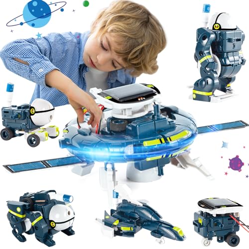 Solar Roboter Kinder Spielzeug ab 8 Jahre alte Jungen DIY Bauspielzeug für Kinder 8 9 10 11 Weihnachten Geburtstag Geschenke Wissenschaft Kits Spielzeug ab 8 9 10 11 12 jährige Jungen Mädchen Teens von MOOKCUY