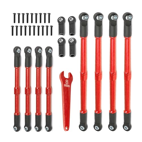 MOOKEENONE 1/10 RC Car Racing Pull Rod Kits for Traxxas 1/10 E-revo 2.0 Summit 5319X 5338R RC Car Upgrade Parts von MOOKEENONE