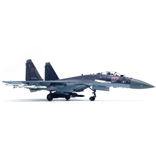 MOOKEENONE 1:100 Alloy Russian Su-35 Super Flanker Fighter Model Aircraft Model Simulation Aviation Science Exhibition Model von MOOKEENONE