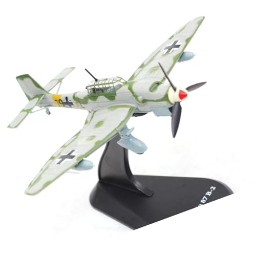 MOOKEENONE 1:100 Alloy WWII German Stuka Junkers Ju-87 B-2 Bomber Model Aircraft Model Simulation Aviation Science Exhibition Model von MOOKEENONE