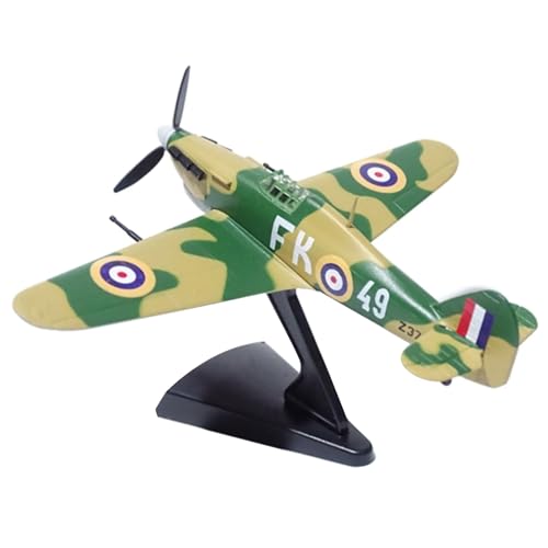 MOOKEENONE 1:110 Alloy WWII UK Hurricane MKII Fighter Model Aircraft Model Simulation Aviation Science Exhibition Model von MOOKEENONE