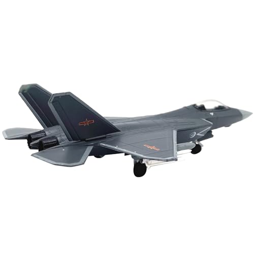 MOOKEENONE 1:144 Alloy Chinese Air Force J-31 Eagle Stealth Fighter Model Aircraft Model Simulation Aviation Science Exhibition Model von MOOKEENONE