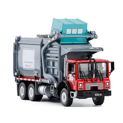 MOOKEENONE 1:24 Engineering Truck Modell, Transporter Müllwagen Fahrzeug Engineering Fahrzeug Modell für Sammlung Dekoration Home Office von MOOKEENONE