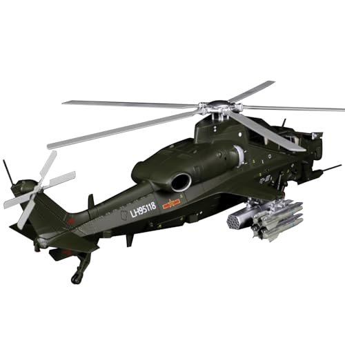 MOOKEENONE 1:48 Alloy Chinese Z10 Attack Helicopter Model Aircraft Model Simulation Aviation Science Exhibition Model von MOOKEENONE