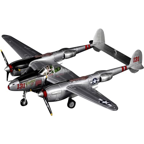 MOOKEENONE 1:48 Alloy WWII US P-38J Fighter Model Aircraft Model Simulation Aviation Science Exhibition Model von MOOKEENONE