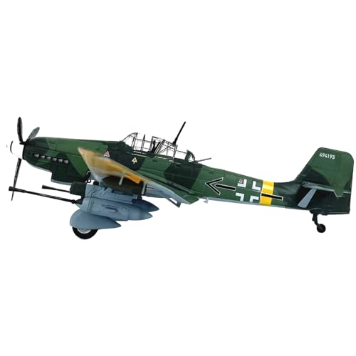 MOOKEENONE 1:72 Alloy German Stuka JU-87G2 Attack Plane Model Aircraft Model Simulation Aviation Science Exhibition Model von MOOKEENONE