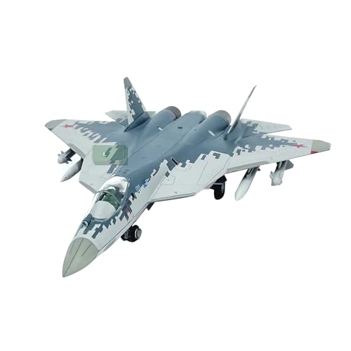 MOOKEENONE 1:72 Alloy Russian Air Force Sukhoi Su-57 Fighter Model Aircraft Model Simulation Aviation Science Exhibition Model von MOOKEENONE