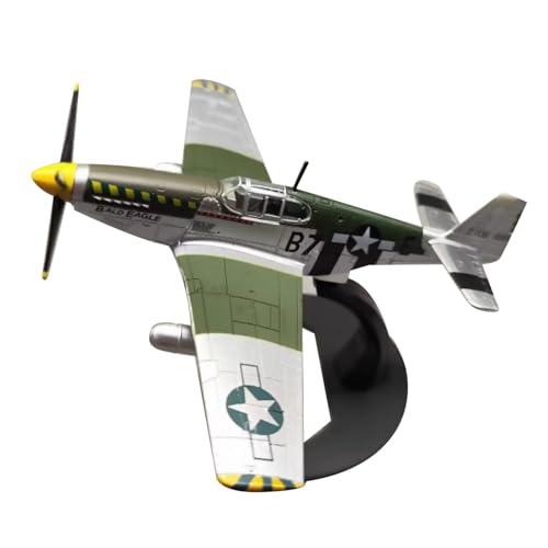 MOOKEENONE 1:72 Alloy WWII North American P-51B Mustang Fighter Model Aircraft Model Simulation Aviation Science Exhibition Model von MOOKEENONE