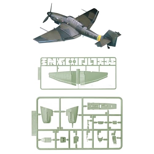 MOOKEENONE 1:72 Kunststoff WWII Deutsch Stuka Ju 87G-1 Bombermodell Flugzeugmodell Simulation Luftfahrt Wissenschaft Ausstellungsmodell (Unmontiertes Modell) von MOOKEENONE