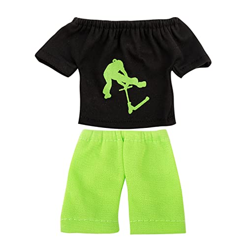 MOONDAME Fingertip Kleidung Set Finger Hosen T Shirt Roller Skateboards Werkzeuge Outfit Zubehör Für Kinder Kinder Spielzeug Spiel von MOONDAME