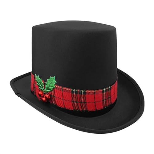MOONDAME Trendige Weihnachtsmütze Verstellbarer Passform Hohe Hüte Ideal Firmenveranstaltungen Spiele von MOONDAME