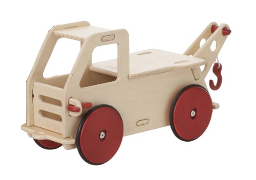 Moover MOOV-388887 Baby Truck-Holz Lastwagen-Rutscherauto, Natur von HABA