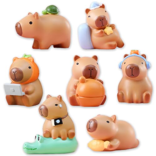 Blind Box Capybara Action Figuren Kawaii Figuren Random Collection Guess Blind Bag Überraschungs Box Sammlerstück Kunstspielzeug, Geburtstagsfeier Geschenk für Kinder Weihnachten von MOPQMKT