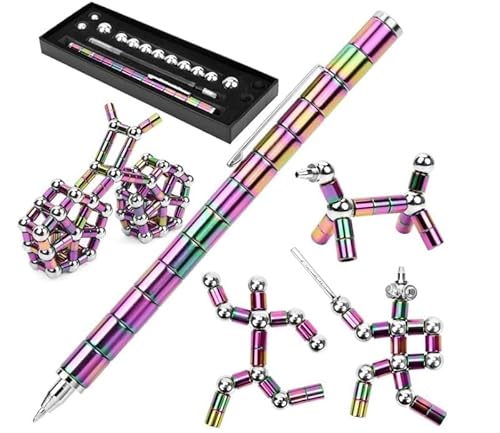 Fidget Pen, EIN interessanter Multifunktionsstift, Multifunktionsdruck-Dekompression kleine Action-Spielzeug für Erwachsene Druck-Stift, Stressabbau Geschenk für Freunde Junge Männer Frauen von MOPQMKT