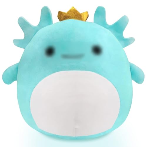 MOPQMKT Axolotl Plüschtier, Plüsch Umarmung Kissen Gefüllte Tiere Spielzeug, Axolotl Kuscheltier Plüschkissen Spielzeug, Super Weiche Gefüllte Spielzeug Plüsch für Home Deko Kinder (20cm, Blue) von MOPQMKT