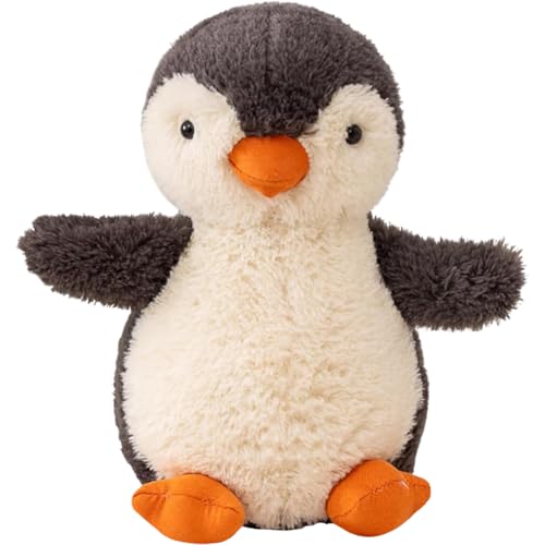 MOPQMKT Pinguin Kuscheltier,Stofftier Schmusetier zum Kuscheln Spielen, Squishmallow Pinguin Geschenk,für Mädchen Jungen Pinguin Geschenk Kuscheltier Süß (Grauer Plüschpinguin 20cm) von MOPQMKT