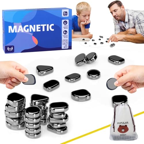 Schachbrett Magnetisch - Magnetspiel Puzzle Magnetic Schachspiel Tragbares Schach Magnetisch Magnetisches Spiel für Erwachsene Partyzubehör für Familientreffen (Kleiner Bär) von MOPQMKT