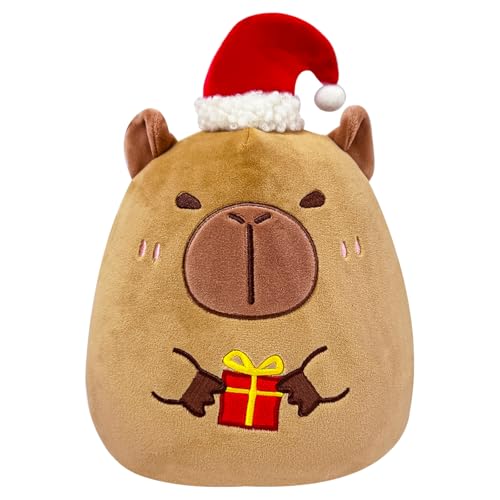 MORAINJAY Weihnachts Plüsch Kuscheltiere für Kinder, 20 cm Plüschkissen, Weiche Stofftiere für Mädchen und Jungen, Süße Weihnachts Teddys, Sofadekoration für Zuhause von MORAINJAY