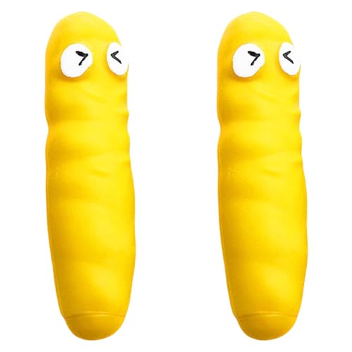 MORAINJAY 2PCS gelbe realistische Fake Poop Prank Spielzeug Die ultimative Stretchy Stress Relief und Squeeze Turd - perfekt für den Abbau von Stress und Hinzufügen von Spaß zu Parteien von MORAINJAY