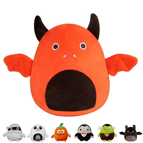 MORAINJAY Rote Fledermaus Halloween Plüschtier,20cm/7.9inch Plüsch Puppe Plüschpuppen,Halloween Heimdekoration Partygeschenke Geburtstagsgeschenke Plüsch Gefüllte Spielzeug für Kinder von MORAINJAY